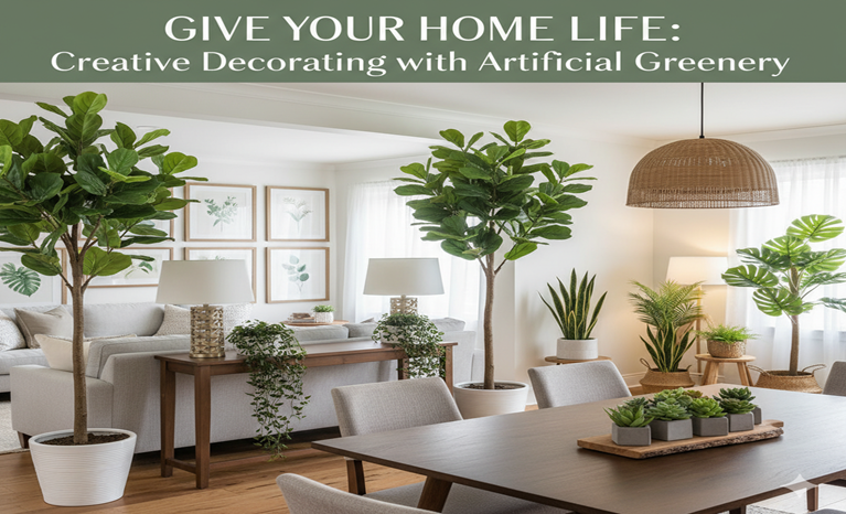 Give Your Home Life: Creative Decorating with Artificial Greenery