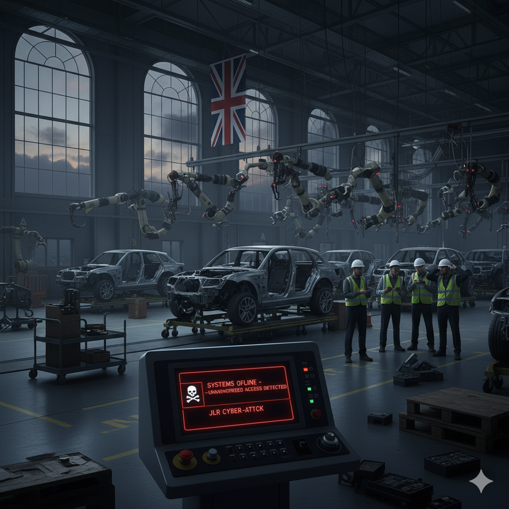 UK Manufacturing Sector Faces Meltdown After JLR Cyberattack